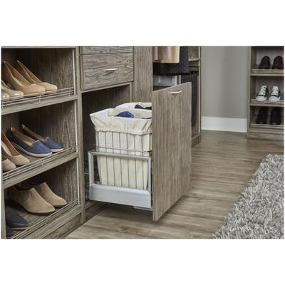 Rev-A-Shelf CH Series Pull Out Double Hamper with Soft Close for 24 - Silver