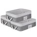 3Pcs Foldable Storage Basket Bin,Fabric Collapsible Box w Handles - 14.6" x 10.2" x 4.7"(L*W*H)