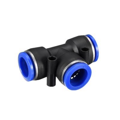 4Pcs Push To Connect Fittings Tube Connect 16 mm or 5/8"od Tube Fittings - Black,Blue