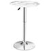 Round Height Adjustable Bistro Bar Table - 24" x 24" x (28-36)" (L x W x H)