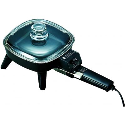 Brentwood 6-8 in. Electric Skillet with Glass Lid - 6-8 in