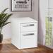 Saint Birch Miami White Wood Grain 2-Drawer Mobile File Cabinet