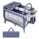 Portable Foldable Baby Playard Nursery Center with Changing Station - 40''x 28.5''x 41''(L x W x H)