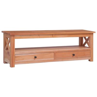 vidaXL TV Stand 47.2"x11.8"x15.7" Solid Wood Mahogany