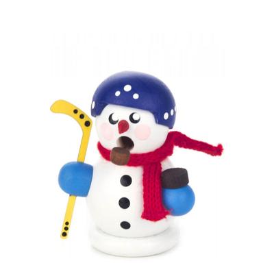 3" Dregeno Snowman Hockey Player Christmas Incense Burner