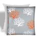 Joita FLOATING CORAL Polyester Throw Pillow Cover with Insert