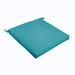 Sorra Home Aqua Blue 20 x 2.5-inch Chair Cushion - Bristol