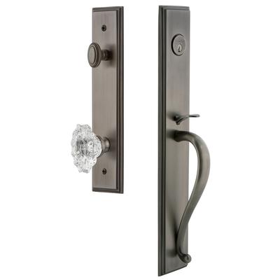 Grandeur Carre Solid Brass Rose Keyed Entry Single Cylinder Full Plate