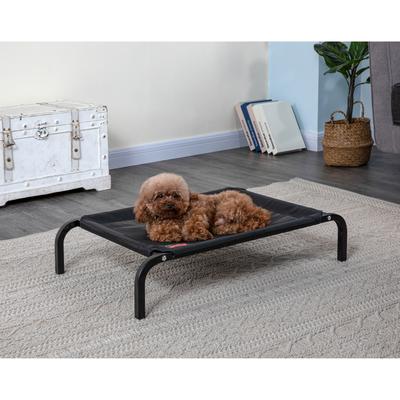 Go Pet Club Black Elevated Cooling Pet Bed Cot