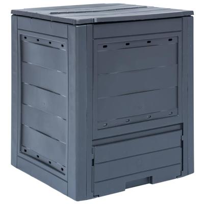 vidaXL Garden Composter Gray 23.6"x23.6"x28.7" 68.7 gal