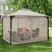 Costway 12' x 10' Outdoor Patio Gazebo Canopy Shelter Double Top