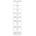 Versatile 6-Tier S-Shaped Storage Bookshelf with Contemporary Design - 11" x 10.5" x 43.5"