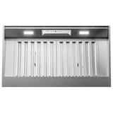 Zephyr 600 CFM 34 Inch Wide Insert Range Hood with Airflow Control - Stainless Steel