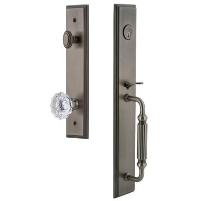Grandeur Carre Solid Brass Rose Keyed Entry Single Cylinder Full Plate