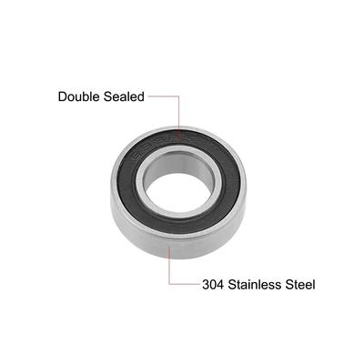 S687ZZ Stainless Steel Ball Bearing 7x14x5mm Double Shielded 687Z Bearings - S688-2RS (2Qty)