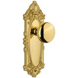 Grandeur Grande Victorian Solid Brass Rose Privacy Door Knob Set with