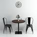 vidaXL Bistro Table Kitchen Bar Table Dining Room Table MDF and Steel Round