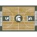 Imperial Michigan State Spartans 5'4" x 7'8" Courtside Rug