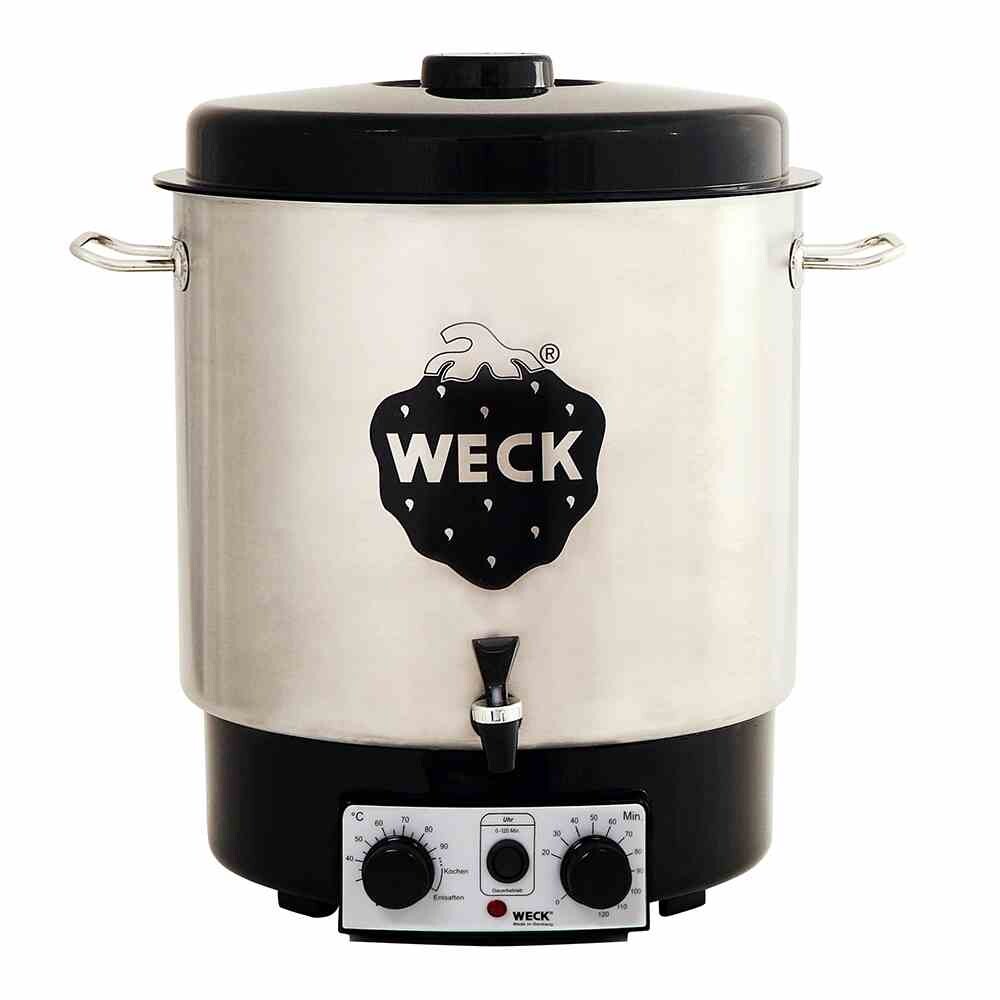 WECK Edelstahl mit Uhr und Hahn Einkochautomat Edelstahl rostfrei 18/10 mit Hahn Image