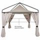 SIENA GARDEN Ascot Seitenteile-Set natur zu Ascot Pavillon 3x3 Meter,