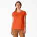 Dickies Women's Cooling Short Sleeve T-Shirt - Bright Orange Size L (SSF400)