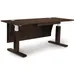 Copeland Furniture Invigo Sit-Stand Desk with Modesty Panel - 2672-REC-SQ-33-W-P-N-G-K-M-W