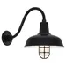 Hi-Lite Gooseneck Barn Light Warehouse Outdoor Wall Sconce - B-1 Arm with Cast Guard - H-QS15117/B-1-91/CGU-91-FR