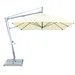 Bambrella Santa Ana Square Side Wind Aluminum Cantilever Umbrella With Base - 2.6m SQ-SW-SA-E | SWSA-SYS