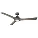 Modern Forms Woody Smart Ceiling Fan - Body Finish: Graphite - Blade Color: Weathered Gray - FR-W1814-60L35GHWG