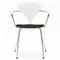 Cherner Chair Company Cherner Metal Base Armchair with Seat Pad