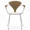 Cherner Chair Company Cherner Metal Base Armchair with Seat Pad