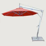 Bambrella Santa Ana Round Side Wind Aluminum Cantilever Umbrella With Base - 3.0m R-SW-SA-R | SWSA-SYS