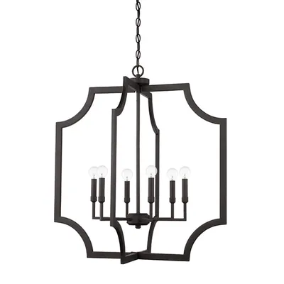 Capital Lighting Soft Edge Metal 6 Light Pendant