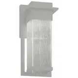 Justice Design Group Fusion Pacific Outdoor Wall Sconce - FSN-7541W-WEVE-NCKL