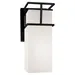 Justice Design Group Fusion Structure Outdoor Wall Sconce - FSN-8641W-OPAL-MBLK