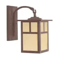 Arroyo Craftsman Mission Arched Arm Outdoor Wall Sconce - MB-7TOF-RB
