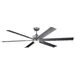 Kichler Szeplo II LED Ceiling Fan - Body Finish: Silver - Blade Color: Grey - 300301WSP