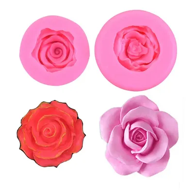 Moule de décoration en forme de rose fleur en 3D ustensiles en silicone pour modelage de gâteau