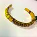 J. Crew Jewelry | J Crew Bead & Silk Cuff Bracelet | Color: Gold/Yellow | Size: Os
