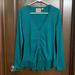 Anthropologie Sweaters | Anthropologie Rosie Neira Button Front Sweater | Color: Blue/Green | Size: M