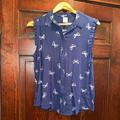 Disney Tops | Lauren Conrad Disney Minnie Mouse Bow Top Nwt | Color: Blue | Size: M