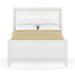 Panel Bed by Red Barrel Studio® Upholstered in White | 54 H x 42 W x 80 D in | Wayfair F397EEC2C9DD4224A639D5EF09A61DC1