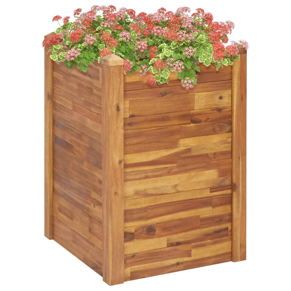 vidaXL Garten-Hochbeet 60 x 60 x 84 cm Massivholz Akazie Image