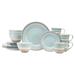 Baum Harper Mist 16 Piece Dinnerware Set Ceramic/Earthenware/Stoneware in Blue | Wayfair HARP16B