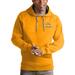 Men's Antigua Gold Los Angeles Chargers Logo Victory Pullover Hoodie
