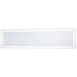 White 30" x 6 3/4" Rectangular LED Backlit Wall Mirror