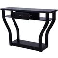 Costway Modern Sofa Accent Table with Drawer