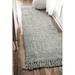 Brooklyn Rug Co Delilah Solid Chunky Jute Tassel Area Rug