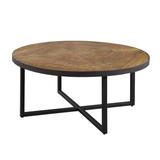 Carbon Loft Barnett Antique Pine Round Coffee Table