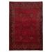 ECARPETGALLERY Hand-knotted Finest Khal Mohammadi Dark Red Wool Rug - 4'3 x 6'5